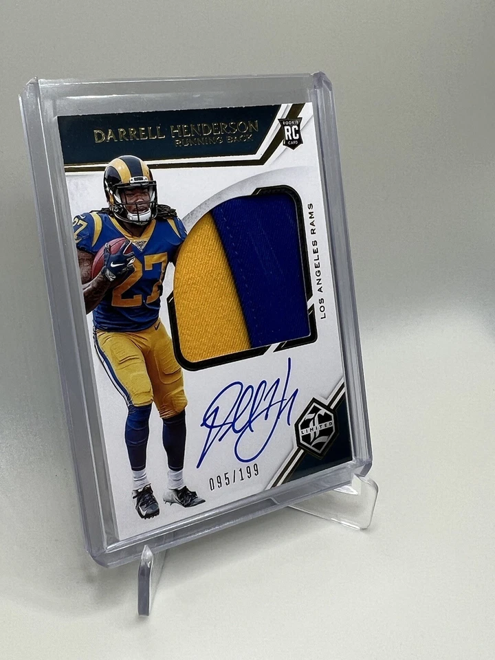 2019 Panini Limited Variations 095/199 Darrell Henderson Rookie Patch Auto RC 🔥 - Image 2 of 4