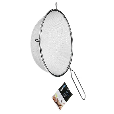 CHEF AID 20cm Sieve Kitchen Fine Mesh Strainer Dusting Icing Sugar Cake Decoration Flour