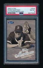 1998 Fleer Ultra Platinum Medallion #324, Pedro Martinez PSA 8 TOUGH SP HI END