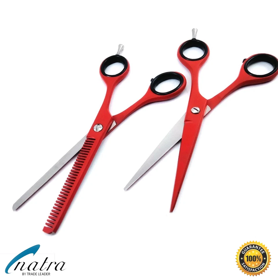 2x Haarscheren Friseurschere Effilierschere Frisör Salon Haar Schere 6 zoll - Bild 2 von 3