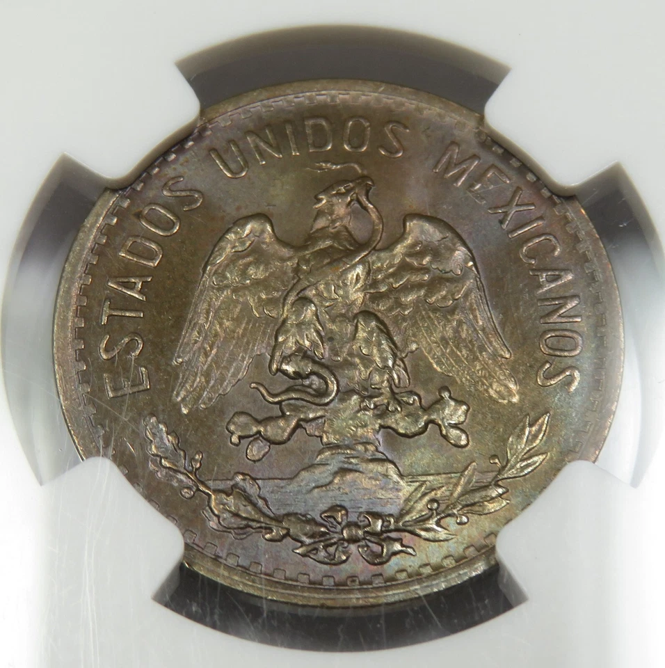 1920 Mo NGC MS66 BN Marrón MÉXICO - Tonificado Dos Centavos Dos Moneda 2C #33909A Foto 4 de 4