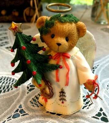 CHERISHED TEDDIES - EVERYONE NEEDS A LITTLE LEARNING TO FLY - ARIEL ANGEL W/TREE