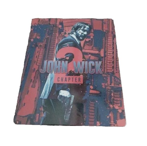 John Wick: Chapter 2 L.E. Blu-Ray HD + DVD Steelbook Keanu Reeves Great Cond