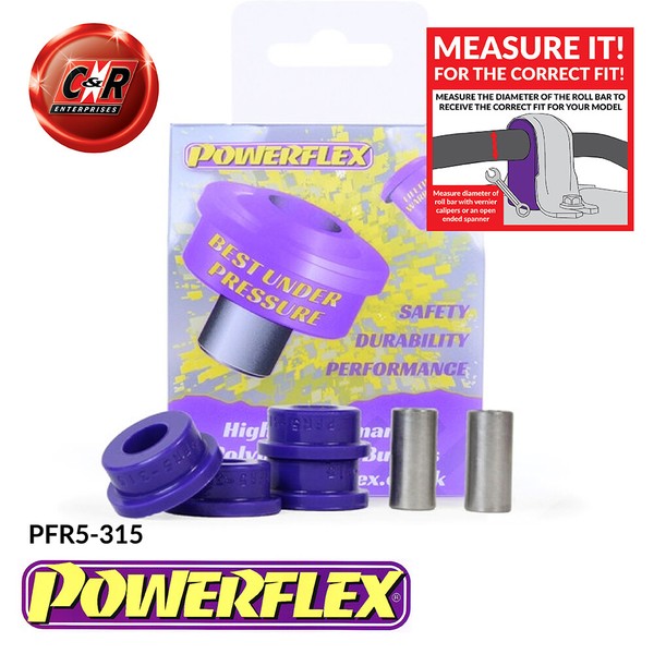 Powerflex Rrarb Ende Link-Arm Buchsen FüR Bmw 3 Serie E46 99-06 M3 + Csl-image