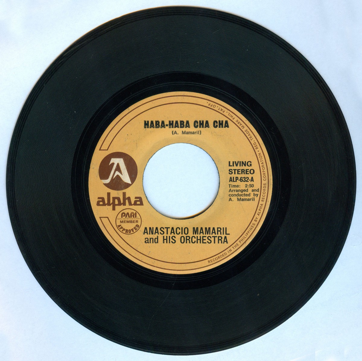 Phil ANASTACIO MAMARIL & HIS ORCHESTRA Haba-Haba Cha Cha OPM
