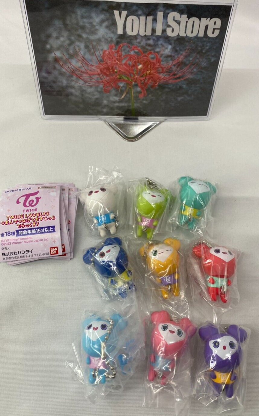 TWICE LOVELYS Mascot DX Charm Total 9 kinds Capsule Toys BANDAI