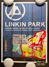 Linkin Park 2025 From Zero Tour OFFICIAL CFG Baltimore Event Poster 5/3/25