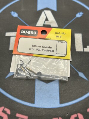 Du-Bro /Dubro. 917 Micro Clevis (For .032 Pushrod)