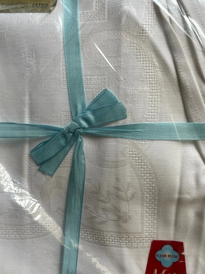 ANCIEN LOT SERVICE DE TABLE SERVIETTE  NAPPE MÉTIS LINGE DE MAISON TORCHON - Photo 4/4