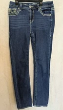 VIGOSS- womans Denim Blue Jeans Straight Leg sz 8