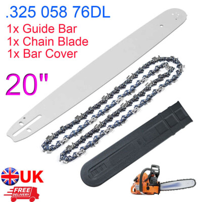 20 Inch Chainsaw Bar & Chain Combo 325 058 76DL For SX62 SX66 62CC 66CC ...