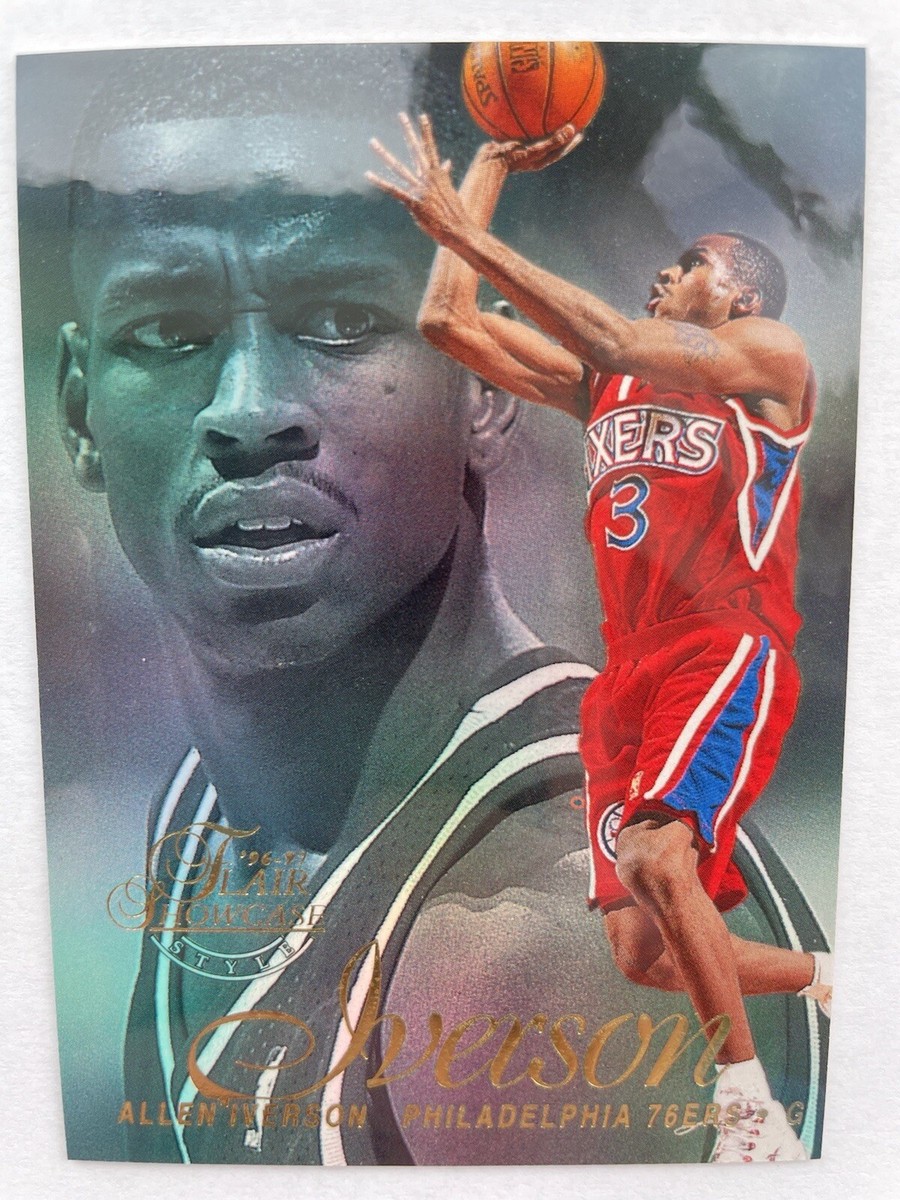 1996/97 Flair Showcase Allen Iverson Row 2 Seat 3 Sec 1 Rookie