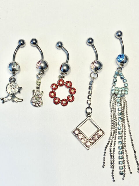 5 piece 316L surgical belly ring