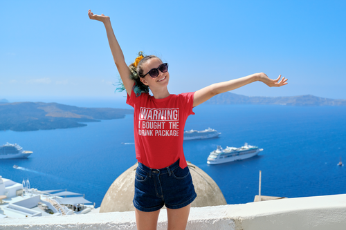 WARNING I BOUGHT THE DRINK PACKAGE - Vacation Cruise T Shirts-any color/any size - Picture 5 of 19