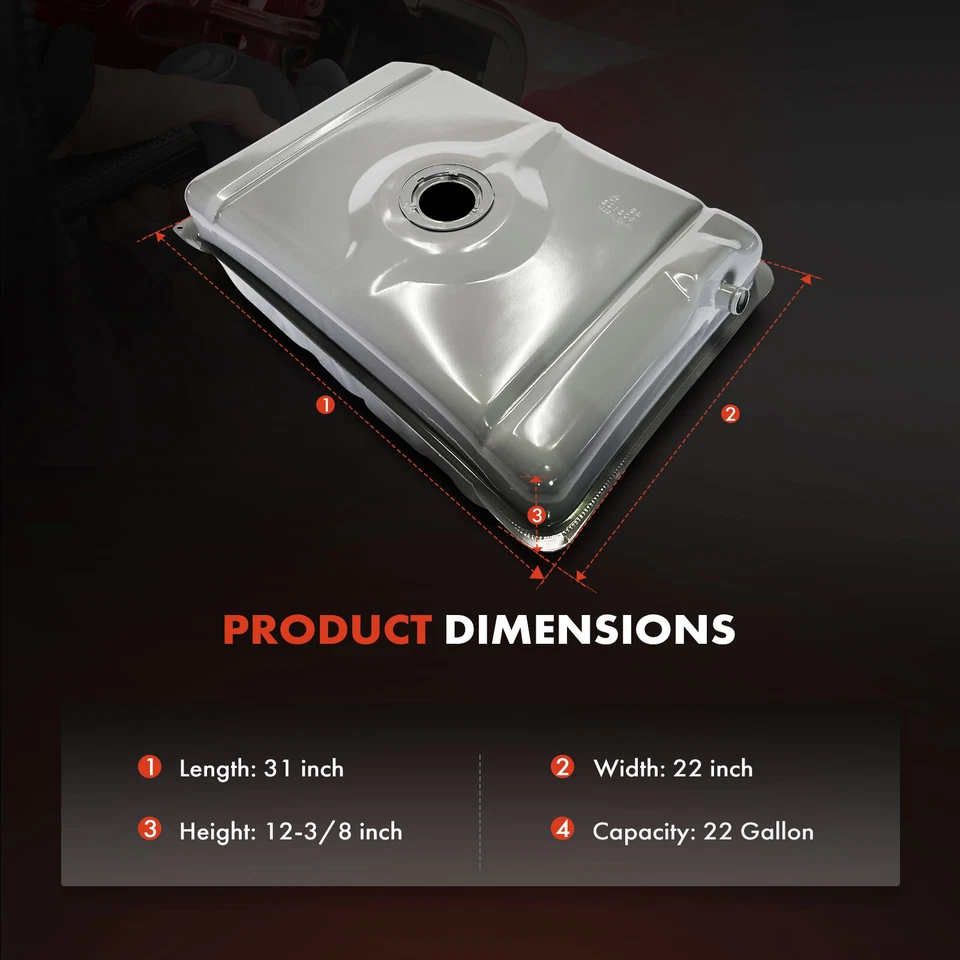 Tanque de combustible de 22 galones para Chevrolet G10 G20 G30 1977-1982 GMC G15 G25 G35 1977-1978 Foto 4 de 4