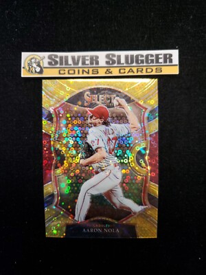 2021 Aaron Nola Select Gold Donut Circles /10! Philadelphia Phillies!