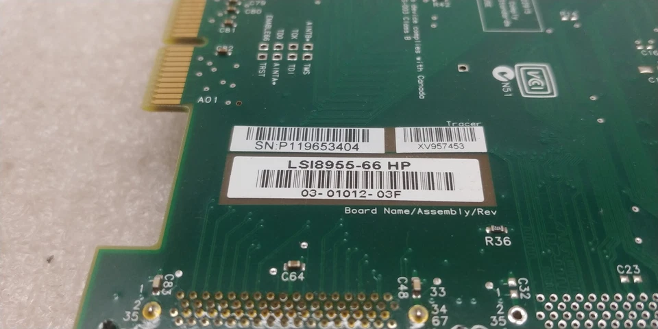 LSI Logic LSI8955-66 HP PCI-X SCSI Controller Card GREAT CONDITION FREE SHIPPING - Image 3 of 4