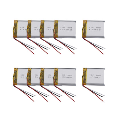 10pcs 3.7V 700mAh 2.59Wh Li Battery 603035 Li-ion Cell Thermistor NTC 3 Cables