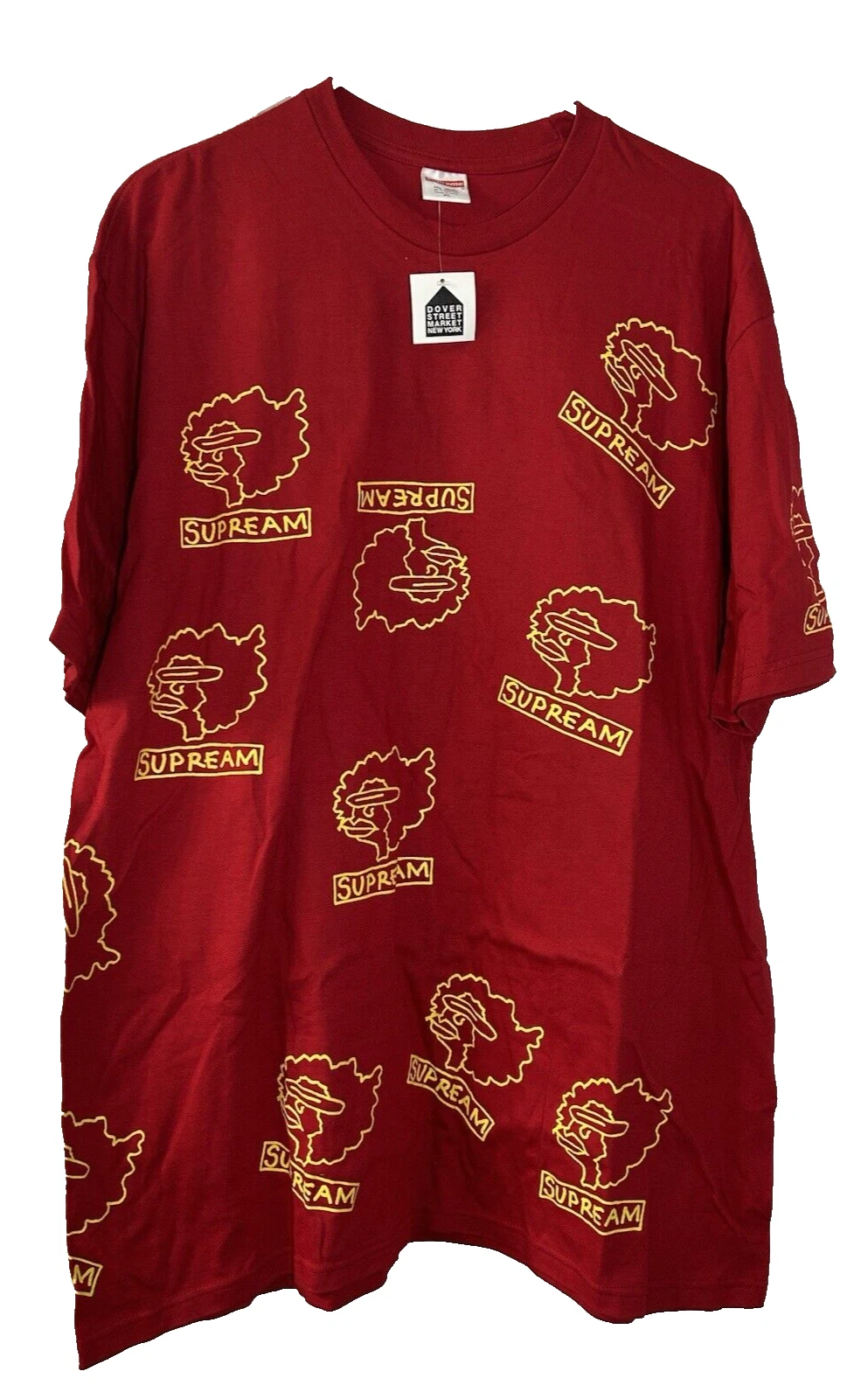 Supreme Gonz Heads Tee rouge col rond homme taille XL manches courtes mode authentique