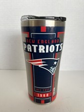 Tervis 20oz Stainless Steel Tumbler NFL New England Patriots Travel Hammer Lid