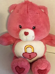 Details About Care Bears Pink Secret Bear Wlock Heart 13 Plush - 