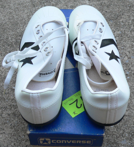 Vintage Converse Stollen 1984 Olympische Sonderedition Box weiß schwarz Stern Bronco 9 - Bild 4 von 5