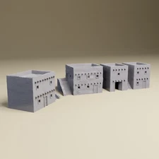 North Africa House Combo 2 - WWII tabletop wargaming desert terrain
