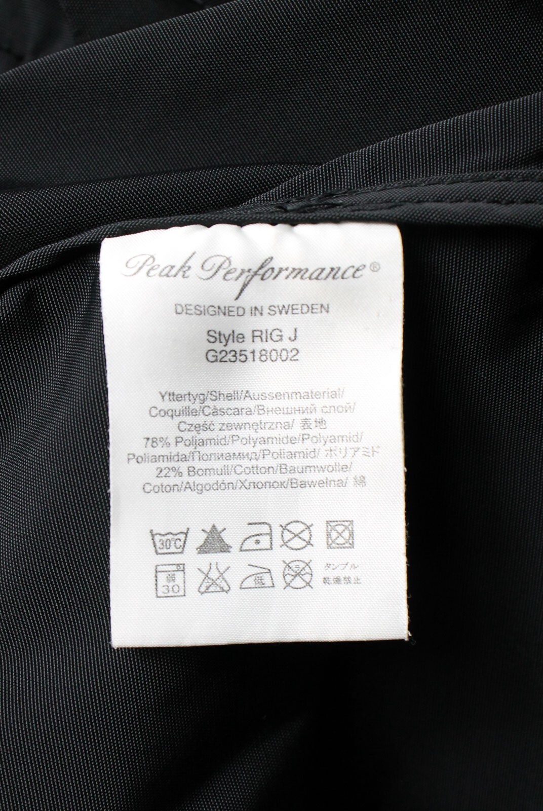 PEAK PERFORMANCE Rig Jacket Men's MEDIUM Full Zip… - image 9