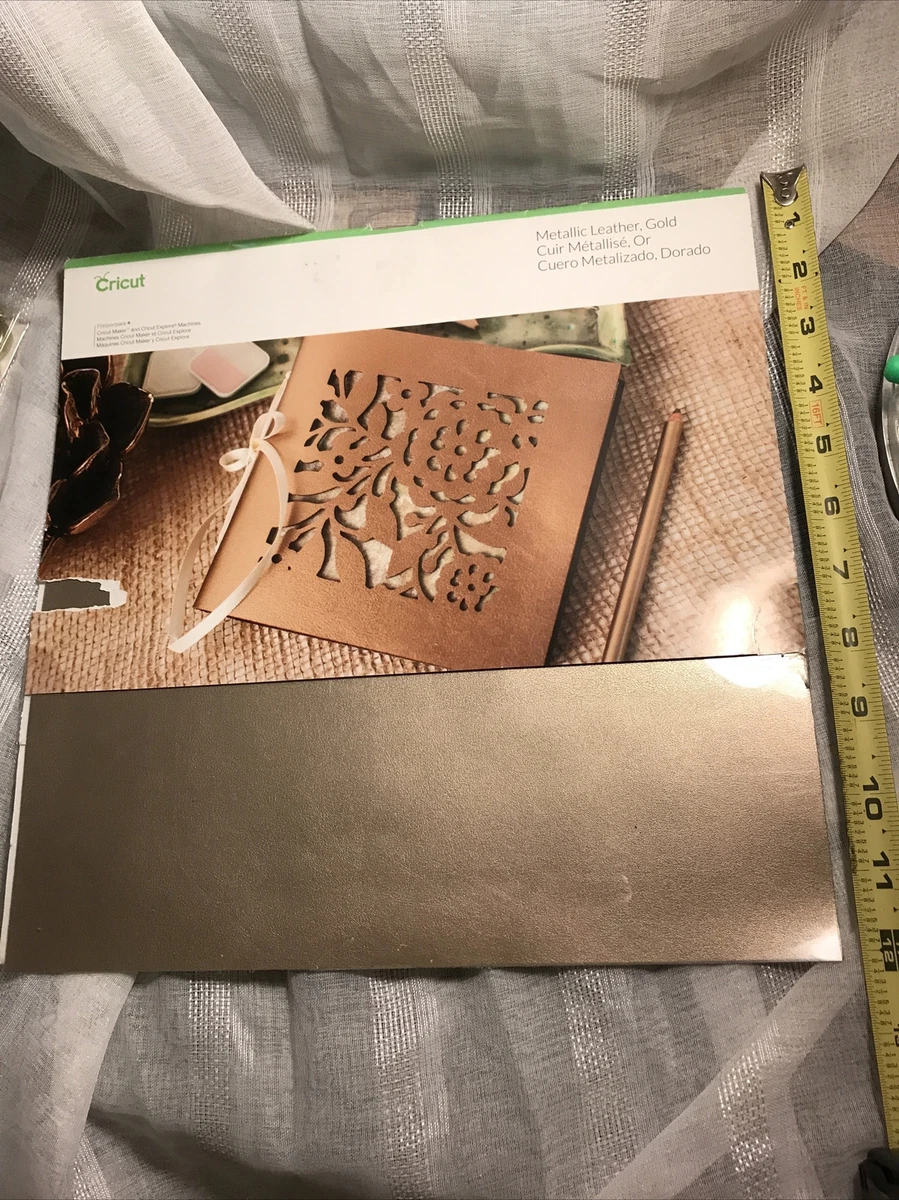 CRICUT LEATHER METALLIC Gold 12X12 SHEET new! Craft Projects DIY