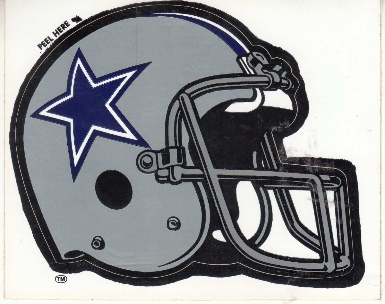 dallas cowboy helmet drawing