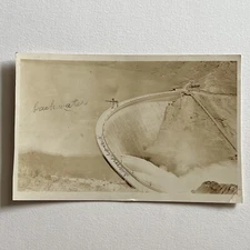 Antique RPPC Real Photograph Postcard Arrowrock Dam Boise ID Info On Back