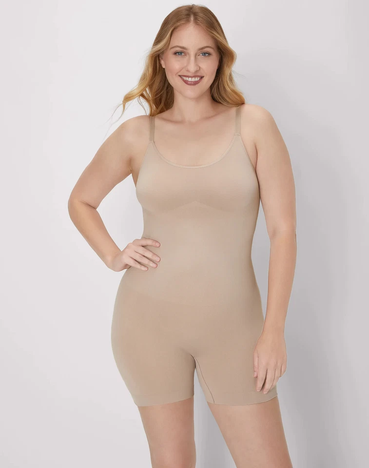 Maidenform Seamless Mid-Thigh Tummy Control Shapewear Bodysuit Women's