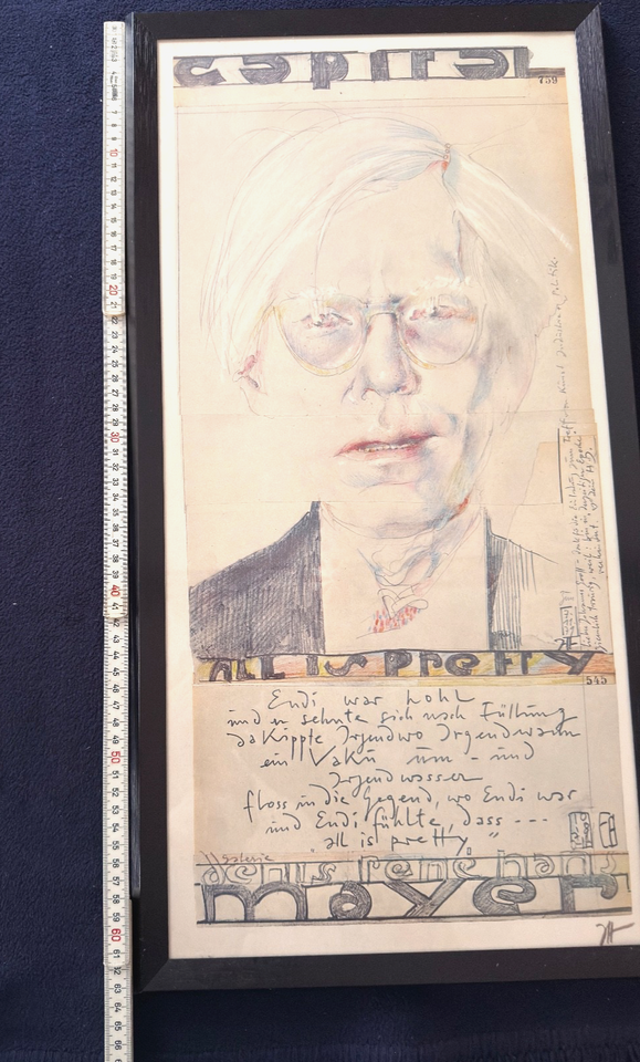 Horst Janssen Andy Warhol All Is Pretty 1979 Gerahmnte Offset horst-janssen-andy-warhol-all-is-pretty-1979-gerahmnte-offset