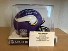 Paul Krause Signed Minnesota Vikings Mini Helmet TRISTAR COA