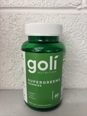 GOLI - Supergreens Gummies 60 Count Dietary Supplement New EX: 11/27