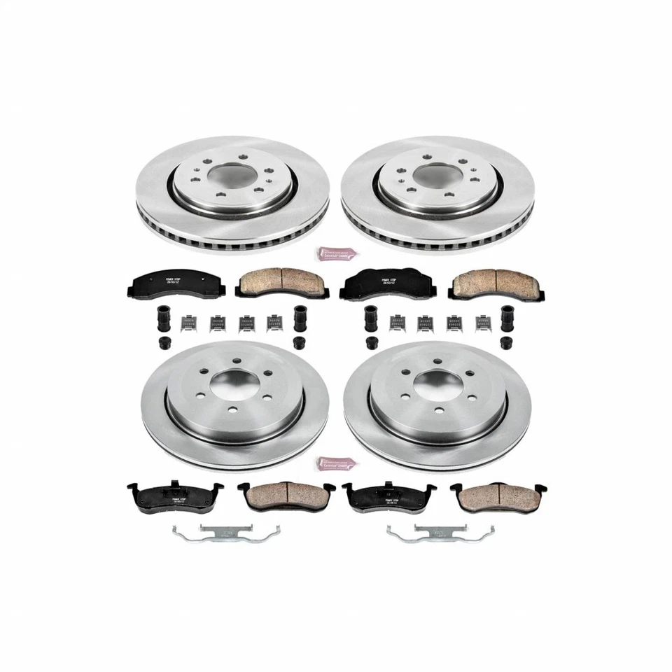 Kit de frenos Power Stop para Ford Expedition 2010-2017 delantero y trasero Autospecialty Foto 2 de 4