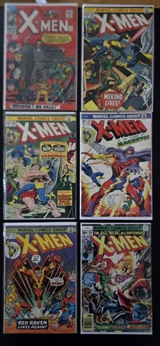 X-Men Set Of Six Vintage Comics -  #22, #84, #86, #91, #92, #105 (1966 - 1977)