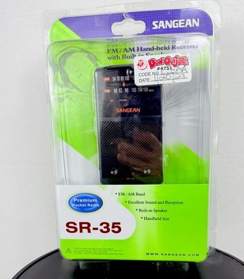 SANGEAN SR-35 AM/FM ANALOG POCKET RADIO NEW IN BOX