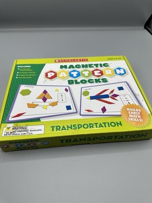Scholastic Magnetic Pattern Blocks, Transportation ￼