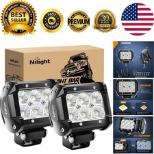 18W Super Bright LED Pods | Dustproof Flood Lights for Trucks, SUVs & Boats