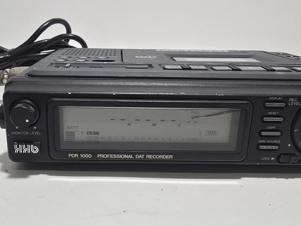HHB PDR-1000 Portadat Professional DAT Recorder with Power Supply - TESTED - Image 2 of 4