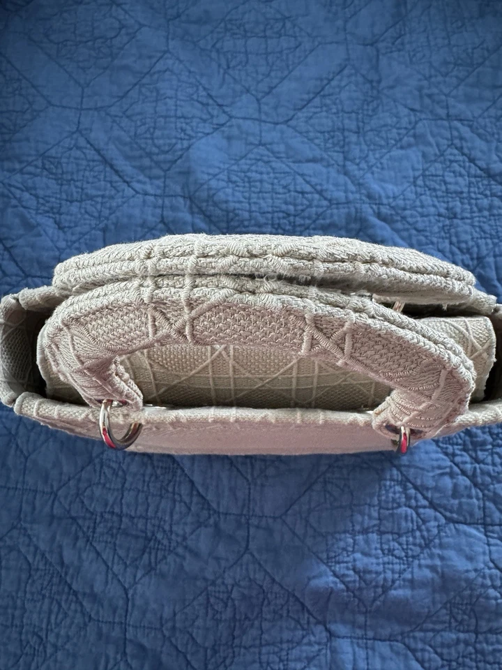Bolso de Mano Dior Cannage Lady Dior D-Lite Lona Bordada Foto 3 de 4