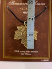 Ganz Shimmering Leaves Necklace Gold-plated Intricate Maple Leaf Pendant 18" Vtg — photo 3