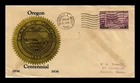 DR JIM STAMPS US OREGON TERRITORY CENTENNIAL FDC SCOTT 783 COVER STAINED BACK