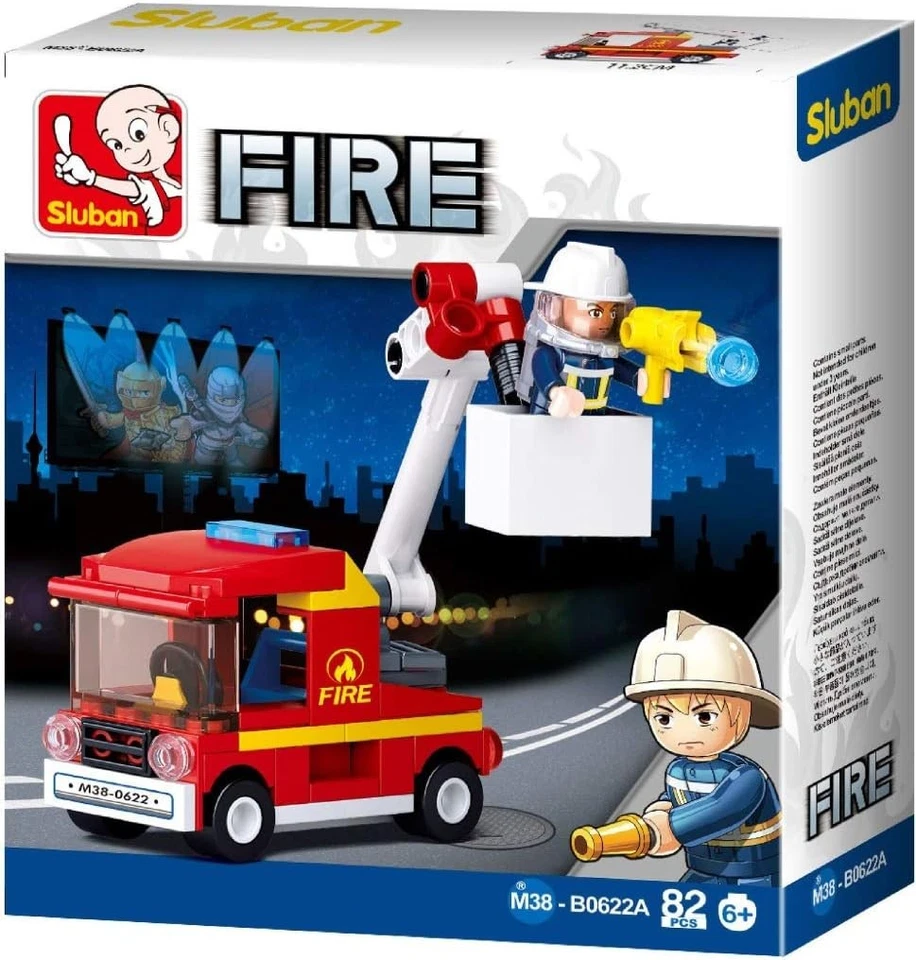 Sluban M38-B0622A Small Fire Aerial Ladder 82 Pcs, Multi-Colors - Image 3 of 3