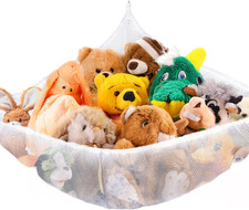 Stuffed Animal Net Hammock Corner Organizer Holder for Plushies Toys