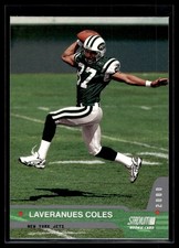 Laveranues Coles 2000 Stadium Club Rookie Card #163. rookie card picture