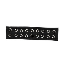 Uchyius Grommet Headband, Y2k Wide Eyelet 1 Count Pack of 1 , Black