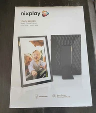 NEW Nixplay 10.1" Touch Screen SMART PHOTO FRAME Black Classic Mat Wi-Fi HD W10P