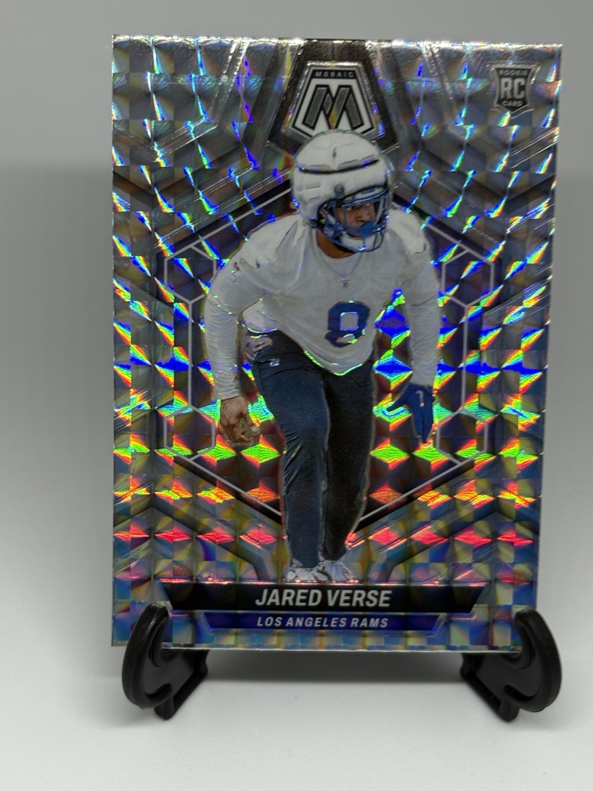 2024 Panini Mosaic - Rookies Mosaic Prizm #319 Jared Verse (RC) DROY Rams